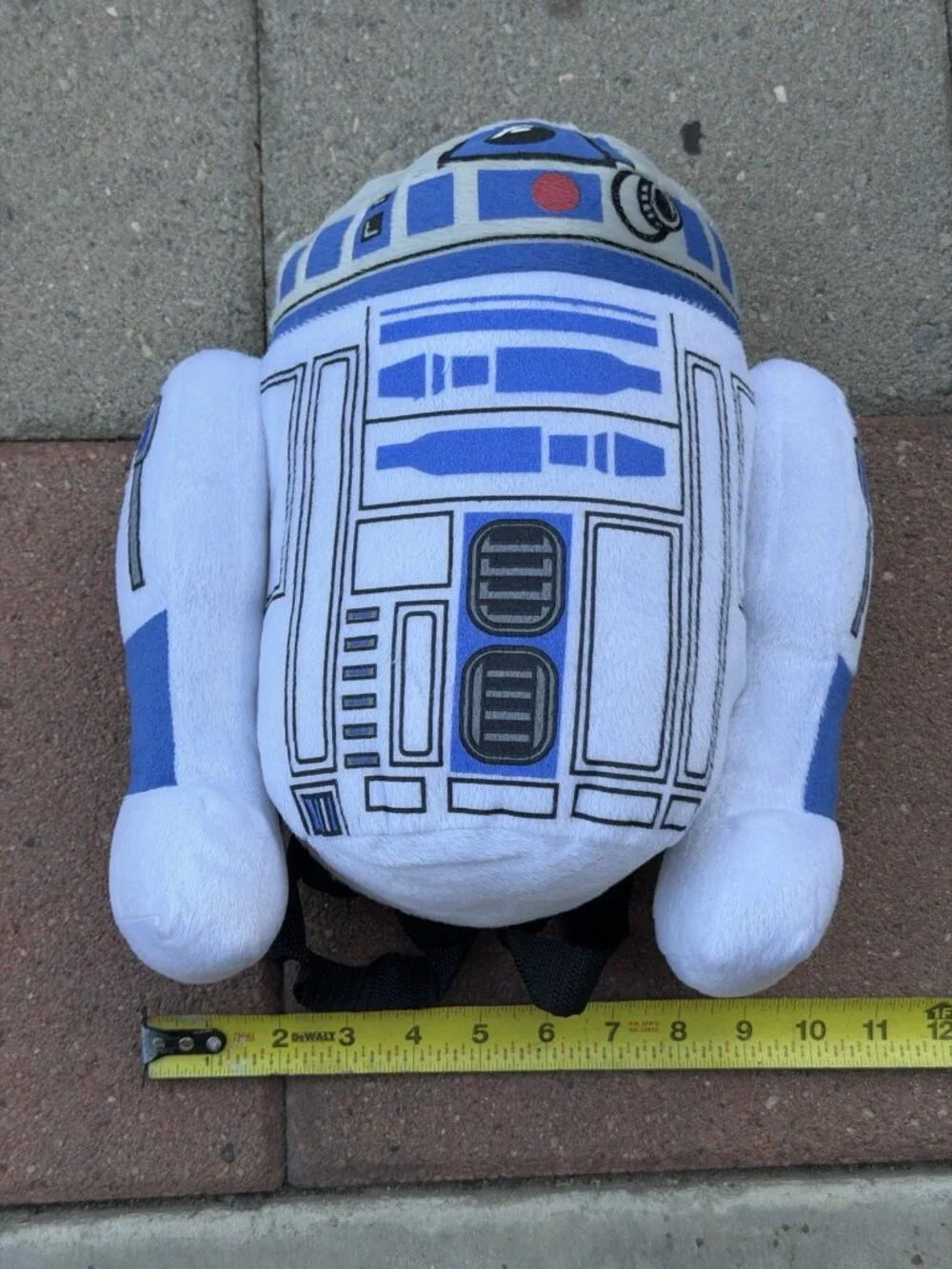 NWT Star Wars R2-D2 Plush Backpack White Blue